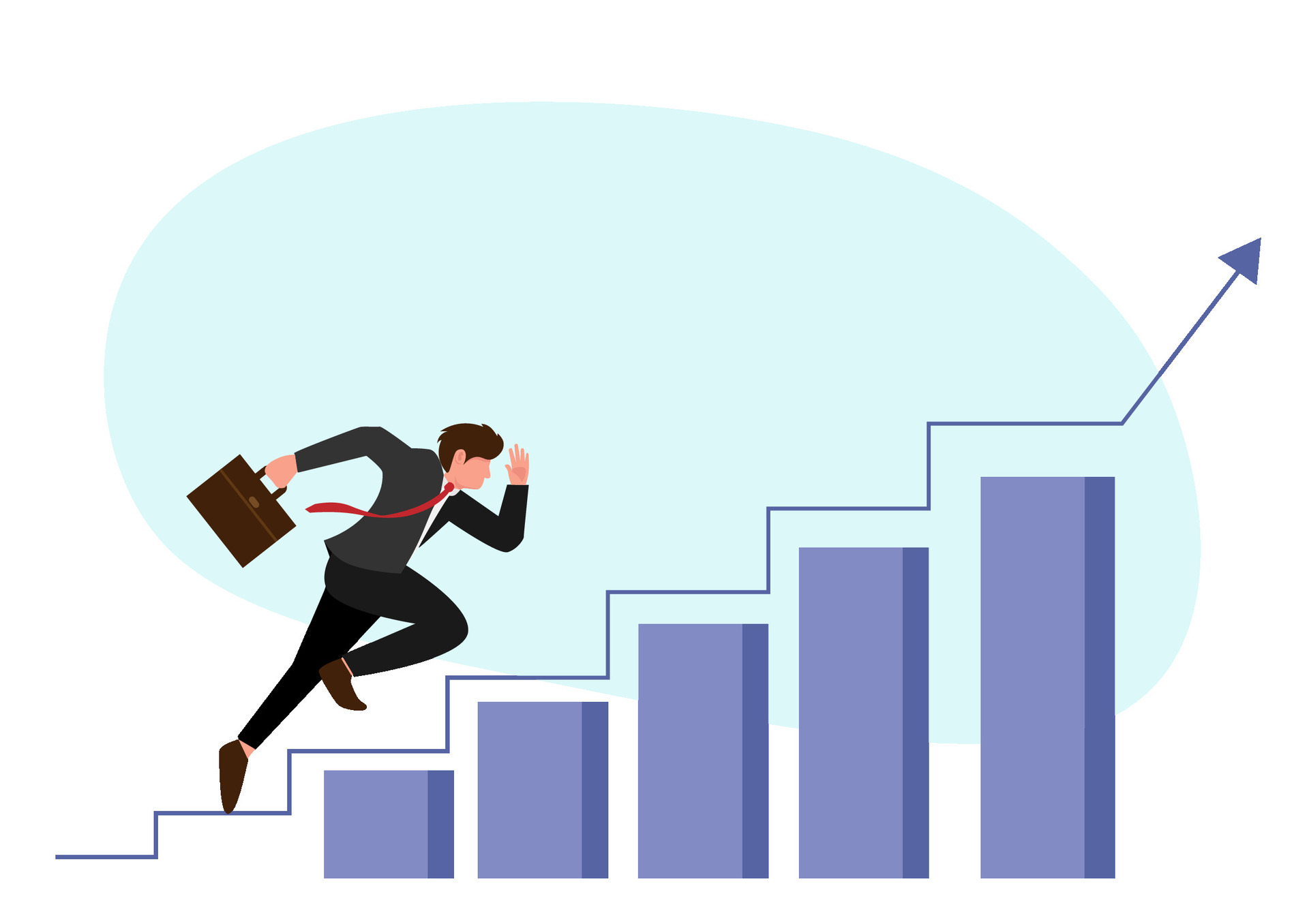 Abstract Career Growth Illustration
